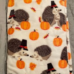 Hedgehog fall blanket